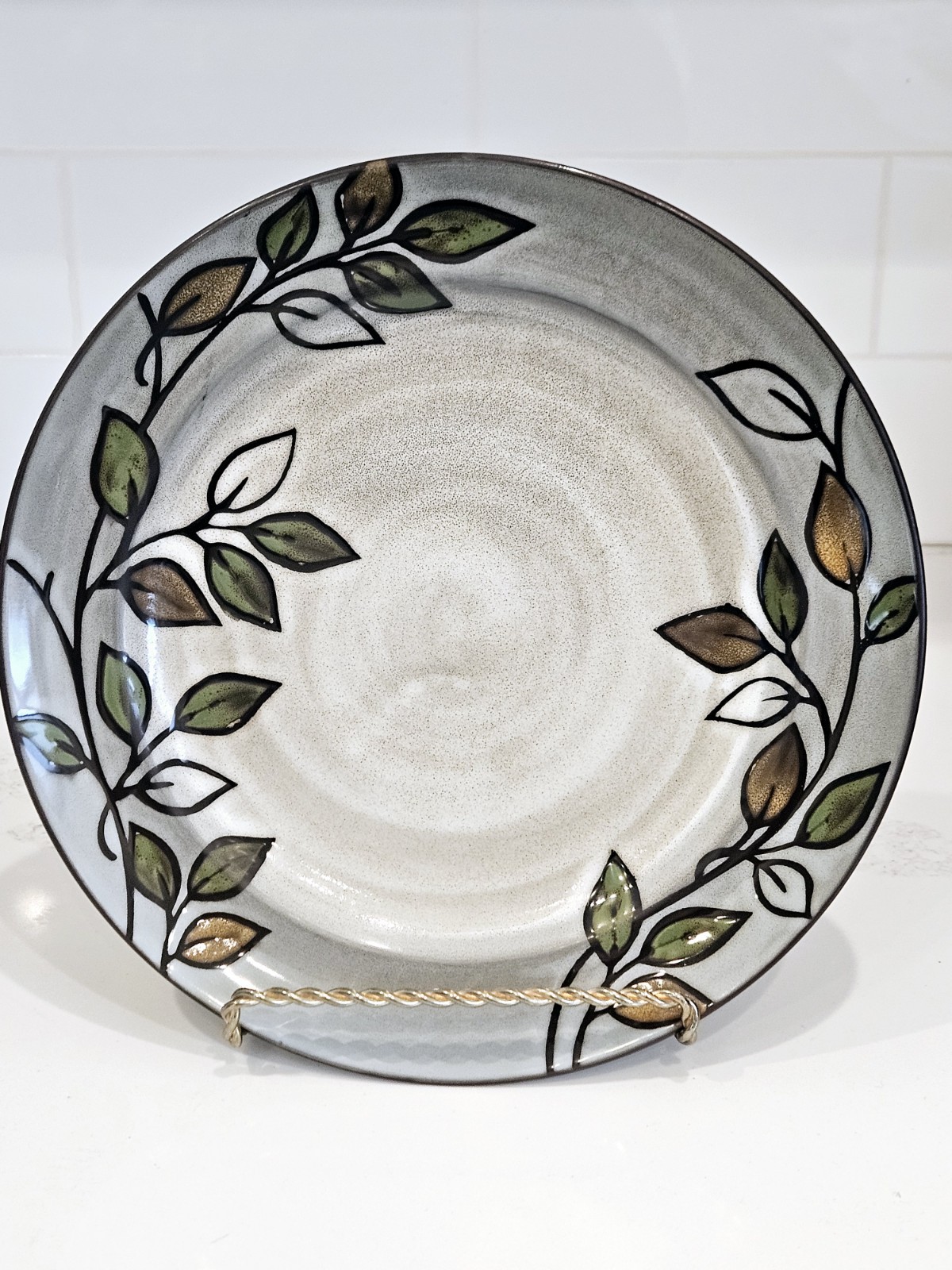 Dinner Plates Pastoral Leaves Pfaltzgraff Pfaltzgraff Rustic