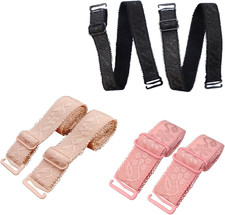 6Pairs Bra Strap Replacement 1.8cm/0.7in Width Lingerie Straps Elastic Adjust...