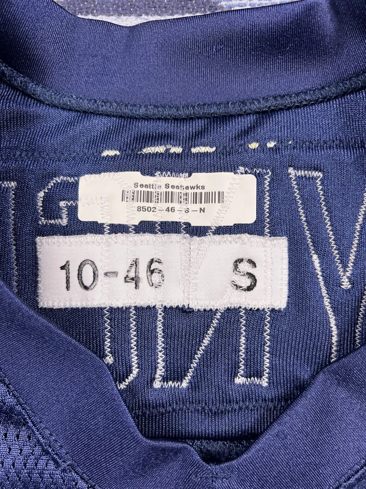 Camiseta deportiva de práctica de campamento de entrenamiento emitida por el equipo Reebok Seattle Seahawks Marshawn Lynch Foto 3 de 4