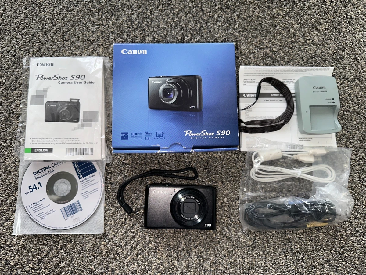 完動品 Canon PowerShot S90 デジタルカメラ＋純正ケース 完動品 Canon PowerShot S90 デジタルカメラ＋純正ケース 完動品 Canon