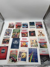 Vintage Atari 2600 Manual Catalog Lot Space Invaders Pac-Man Starmaster 20 Pcs