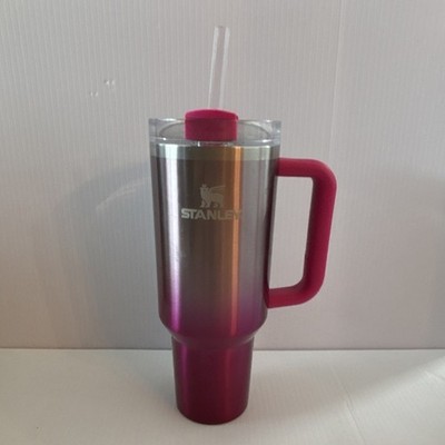 Stanley 40oz Pink BPA-Free Tumbler with Handle, Straw, Lid, Vacuum Insulated
