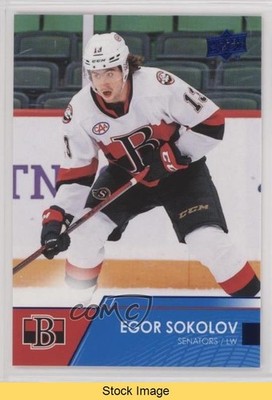 2021-22 Upper Deck AHL Blue Egor Sokolov #28 Rookie RC READ 1b52