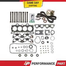 Head Gasket Set Timing Belt Kit Fit 88-91 Honda Civic CRX 1.6 D16A6