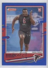 2020 Panini Donruss Rookie Press Proof Blue Marlon Davidson #285 g6p