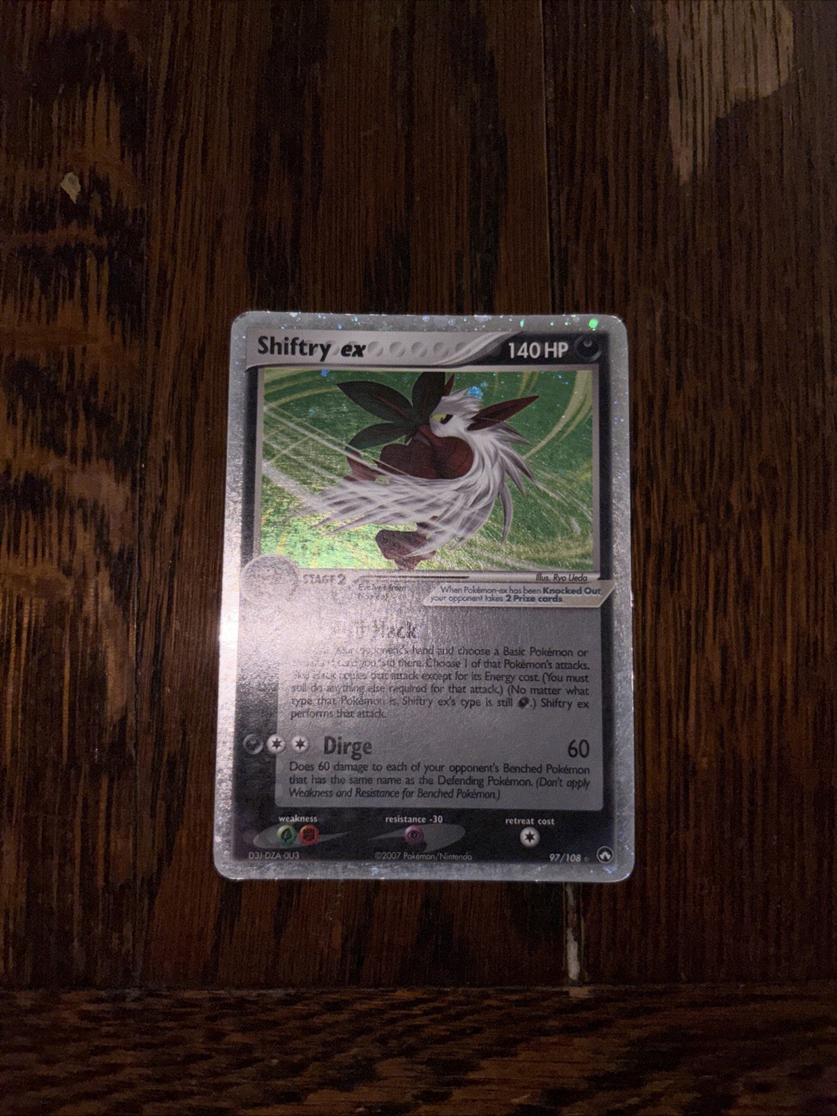 Pokemon TCG Shiftry ex EX Power Keepers Holo Ultra Rare 97/108 140 HP Eng