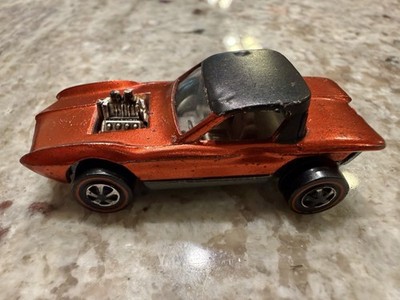 Hot Wheels Redline Python 1968 Red Gray Int. Made In United States