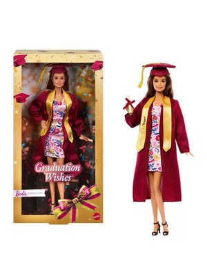 Barbie Signature Graduation Wishes Fashion 2026 - Burgundy Robe & Tassel Cap