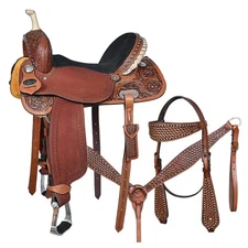 ZI Comfytack Western Horse Barrel Racing Trail Pleasure American Leather Saddle