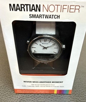 Smartwatch Martian Notifier Smartwatch Black X4L T200 Sealed Box Untested