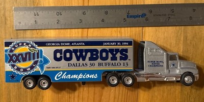 Dallas Cowboys 1994 Super Bowl Champions LE Matchbox Semi Truck trailer Team NFL