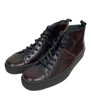 GEORGE COX / FRED PERRY CREERER MID LEATHER Brown Size: 27cm