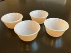 Set of 4 Vintage Fire King Peach Luster 6 oz #424 Custard Bowls Ramekins