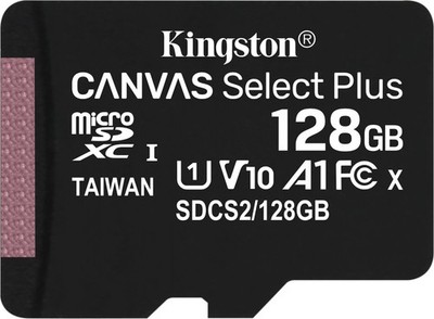 Kingston 128GB Canvas Select Plus microSD Memory Card - (SDCS2/128GB)