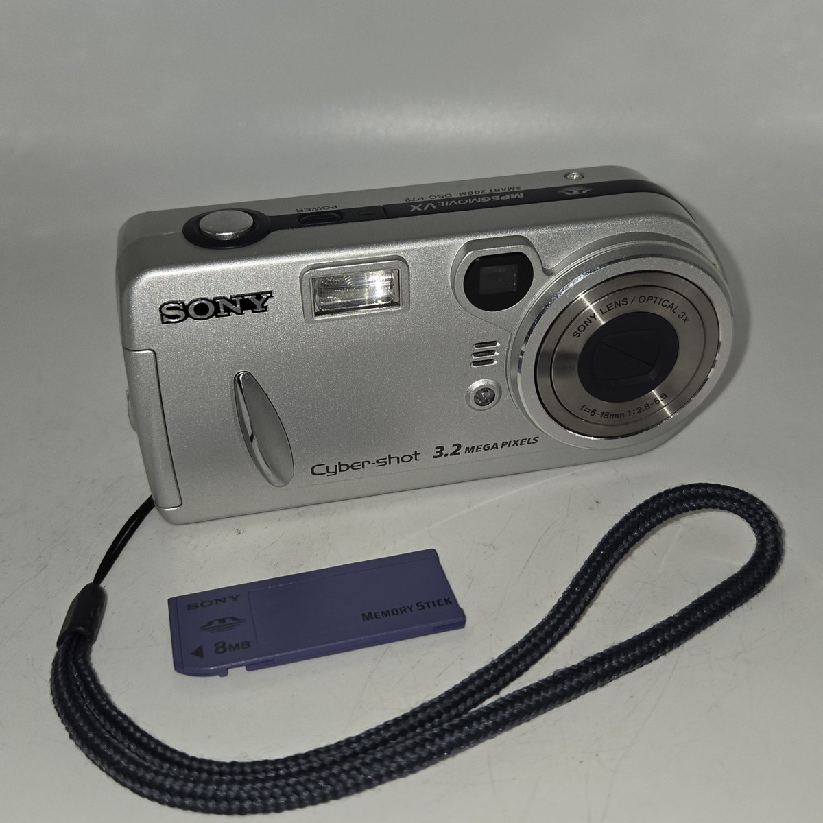 Sony Cyber-Shot Digital Camera 3.2 Mega Pixels DSC-P72 with Card