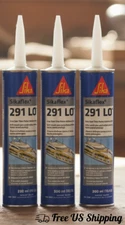 Sika Sikaflex 291 LOT Marine Adhesive Sealant White 10.1 oz Set of 3