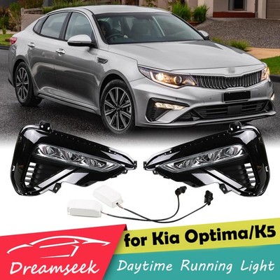 LED DRL for Kia Optima K5 2019 2020 Daytime Running Light Fog Lamp with Turn