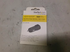 StarTech 2 Port USB Car Charger High Power 17 Watt USB2PCARBK  (UP)