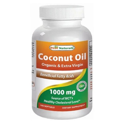 Coconut Oil 180 Softgels 1000 mg by Best Naturals