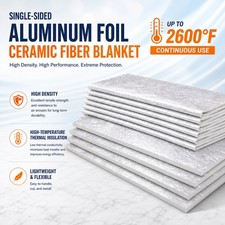 Ceramic Fiber High Temperature Insulation Blanket High Density Fireproof Thermal