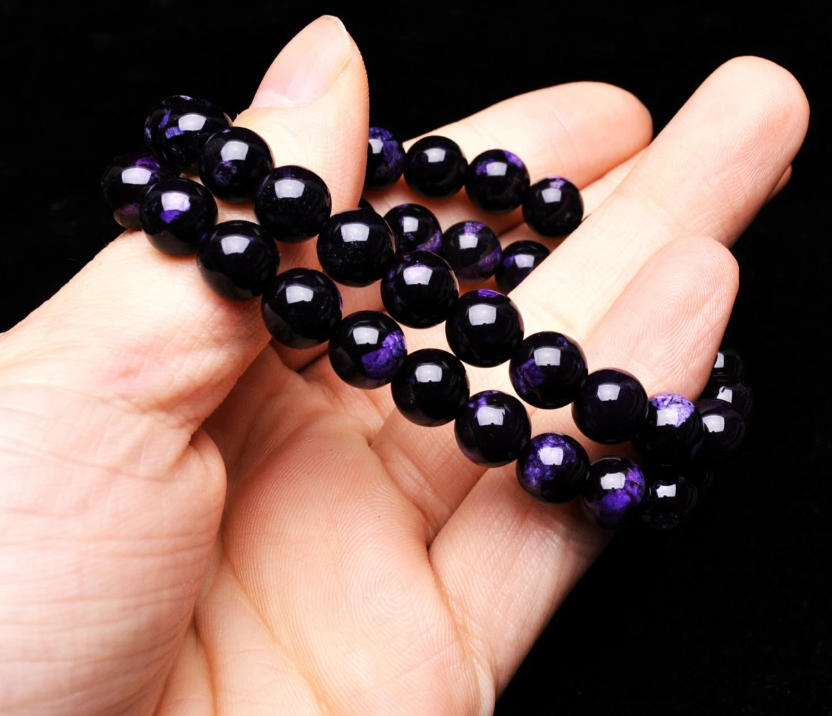 14mm to 6mm Purple Red Sugilite Gemstone Round Loose Beads 16inch