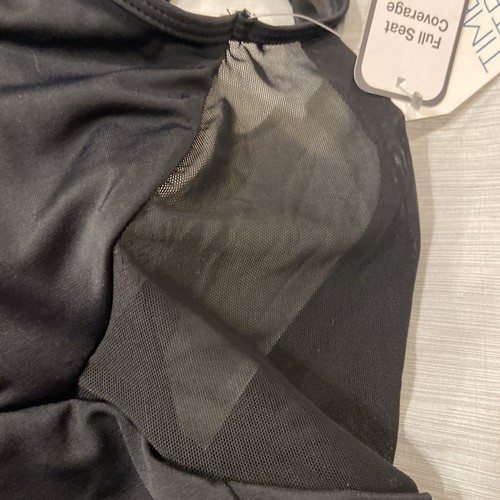 Time and Tru Women's Classic Black Mesh Inset One Piece Swimsuit SZ S/M/L or XL - Picture 36 of 47