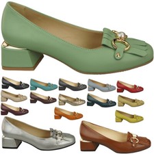 Damenschuhe Pumps Naturleder Damen Mokassin 195 ElitaBut