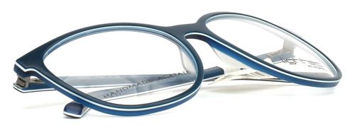 MOREL LIGHTEC 8108L BB011 Blue Womens Round Full Rim Eyeglasses 52-16-135 B:42 - Picture 15 of 15
