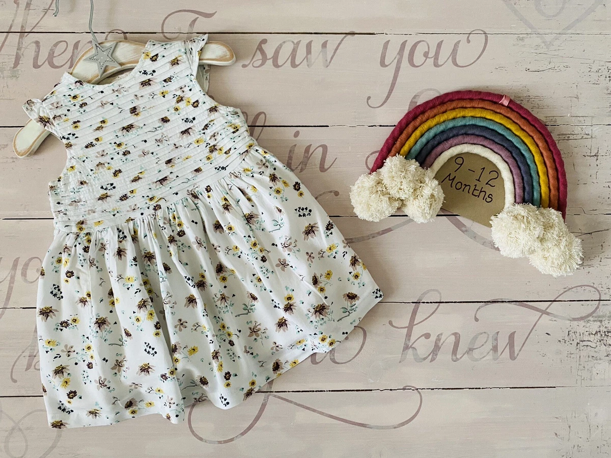 Cream top baby dress