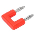 5x J.20004 Banana Dual Plug Spacing 19mm Copper Nickel Plated Dual Tip Banana Pl