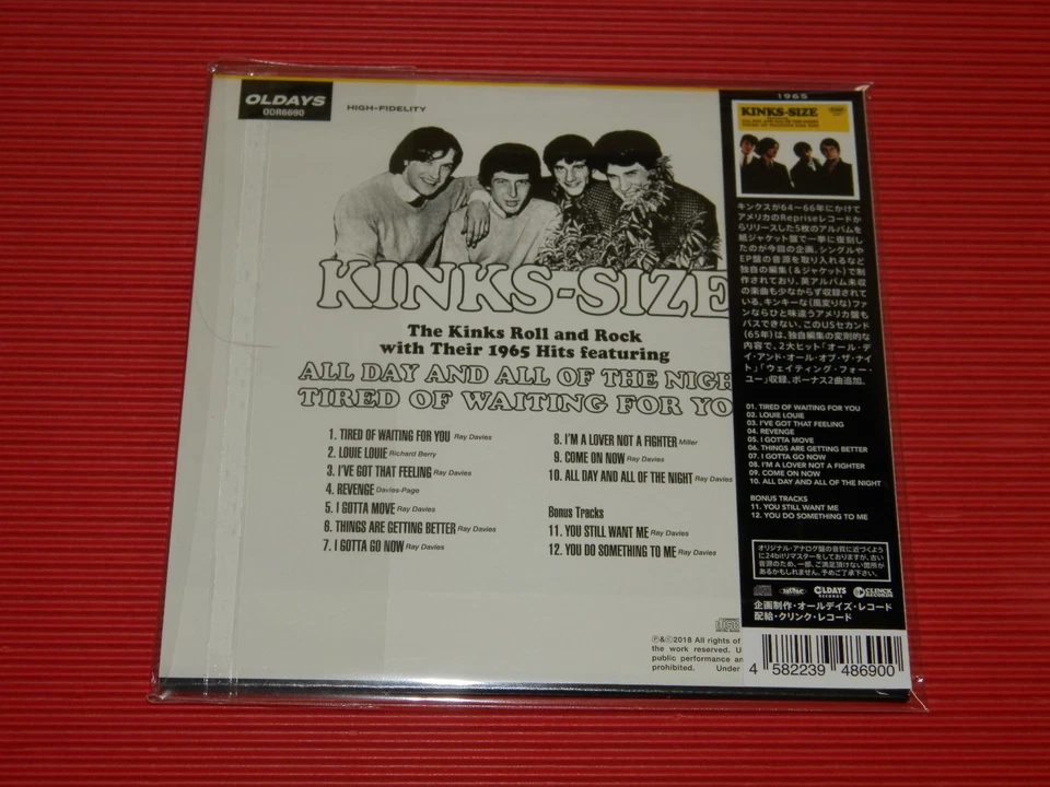 4BT THE KINKS Kinks - Size WITH BONUS TRACKS JAPAN MINI LP CD - Image 2 of 2