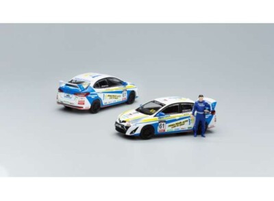 Pop Race 1/64 Toyota GR VIOS #61 Tengku Djan Malaysia Season 4 with Figure 1:64