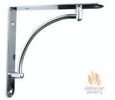 Chrome Shelf Support Bracket Heavy Duty High Load Wall Bracket