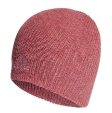 Image of Adidas Men Melange Beanie Hat Winter Knit One Size HL4826 Red