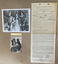 Ray Bolger - Actor - Original RARE Contract