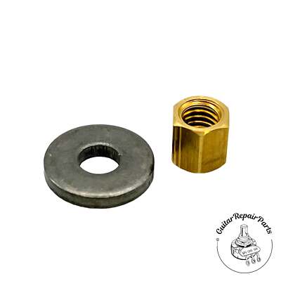Taylor Guitars 83100 Truss Rod Nut and Washer 1/4'', 10-32 Thread - Brass