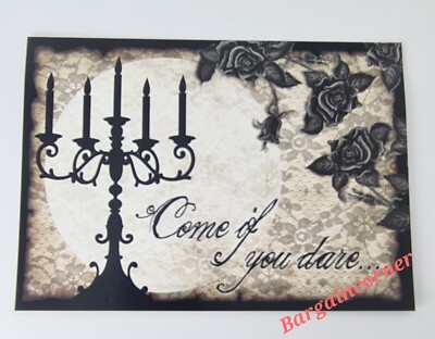 Einladungskarte Come If You Dare Karten Geburtstag Hochzeit Gothic Halloween Karten