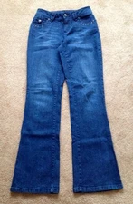 WOMENS JEANS SIZE 6 GITANO SILVER BEADS SUPER NICE FIT EXC!!!