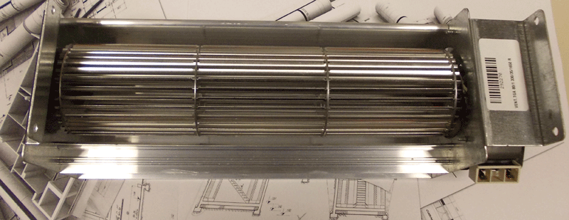 Motore ventilatore tangenziale TGA60 (dx) Stufa a Pellet Emmevi EdilKamin
