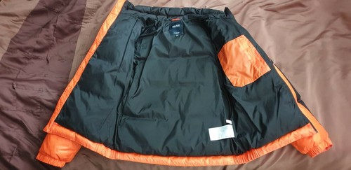 New with tags Orange Mens Nautica Vintage Collection Puffer Jacket Medium - Picture 6 of 12