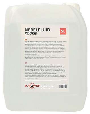 5 Liter 3,20 /l, ROOKIE Nebelfluid Nebel Flüssigkeit Smoke Fluid von DJ Power