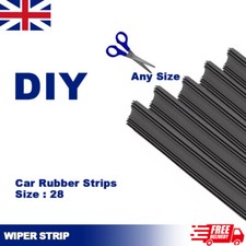 6 x universal front wiper blade rubber Insert Refill 28" replacement cut to size