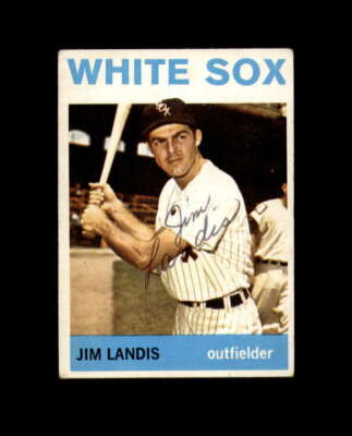 Jim Landis Hand Signed 1964 Topps Chicago White Sox Autograph