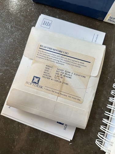Vintage AdCADD Autodesk Softdesk Plans & Elevations DOS Windows Ver. 12.10 - Picture 2 of 5