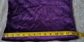 Vintage Purple Velvet & Lace Crop Cami & String Bikini Panty Set Size Small