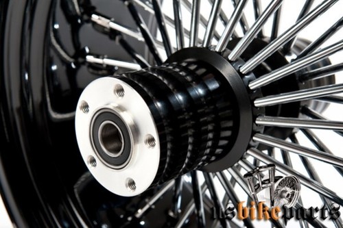 18x8,5" Big Fat King Spoke Felge schwarz hinten passend für Harley-Davidson - Bild 8 von 8