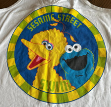 Vtg Sesame Street Swim Big Bird Cookie Monster Beach Cover-Up OSFA Swim Pool Fun