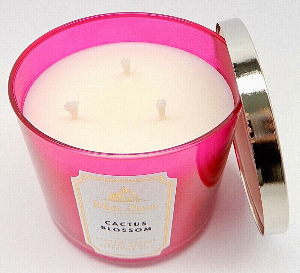 BATH & BODY WORKS WHITE BARN CACTUS BLOSSOM SCENTED 3 WICK CANDLE 14.5 oz NEW! eBay