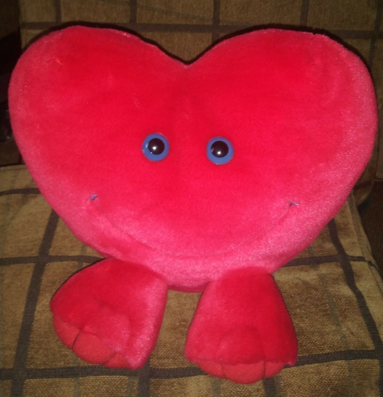 Valentine Swibco Stuffed Plush Heart * Vintage 1998MJC * Excellent Shape!