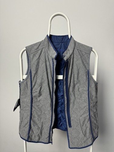 Bogner women’s lightweight quilted navy blue vest waistcoat EU38 US8 M p2p 18,9 - Picture 6 of 11